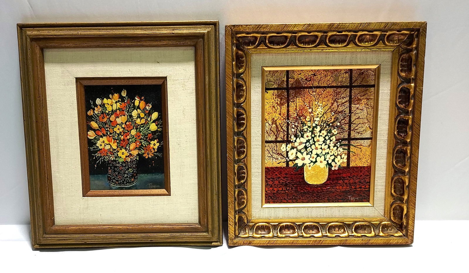 2 SIGNED MARJ TEAGUE OIL PAINTINGS2
