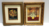 2 SIGNED MARJ TEAGUE OIL PAINT