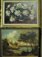 2 Signed Oil Paintings - Flora