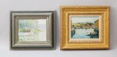2 SIGNED OILS ON BOARD BOATS2