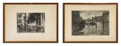 (2) SIGNED PRINTS OF VENETIAN