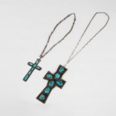 2 SIGNED SILVER + TURQUOISE CR