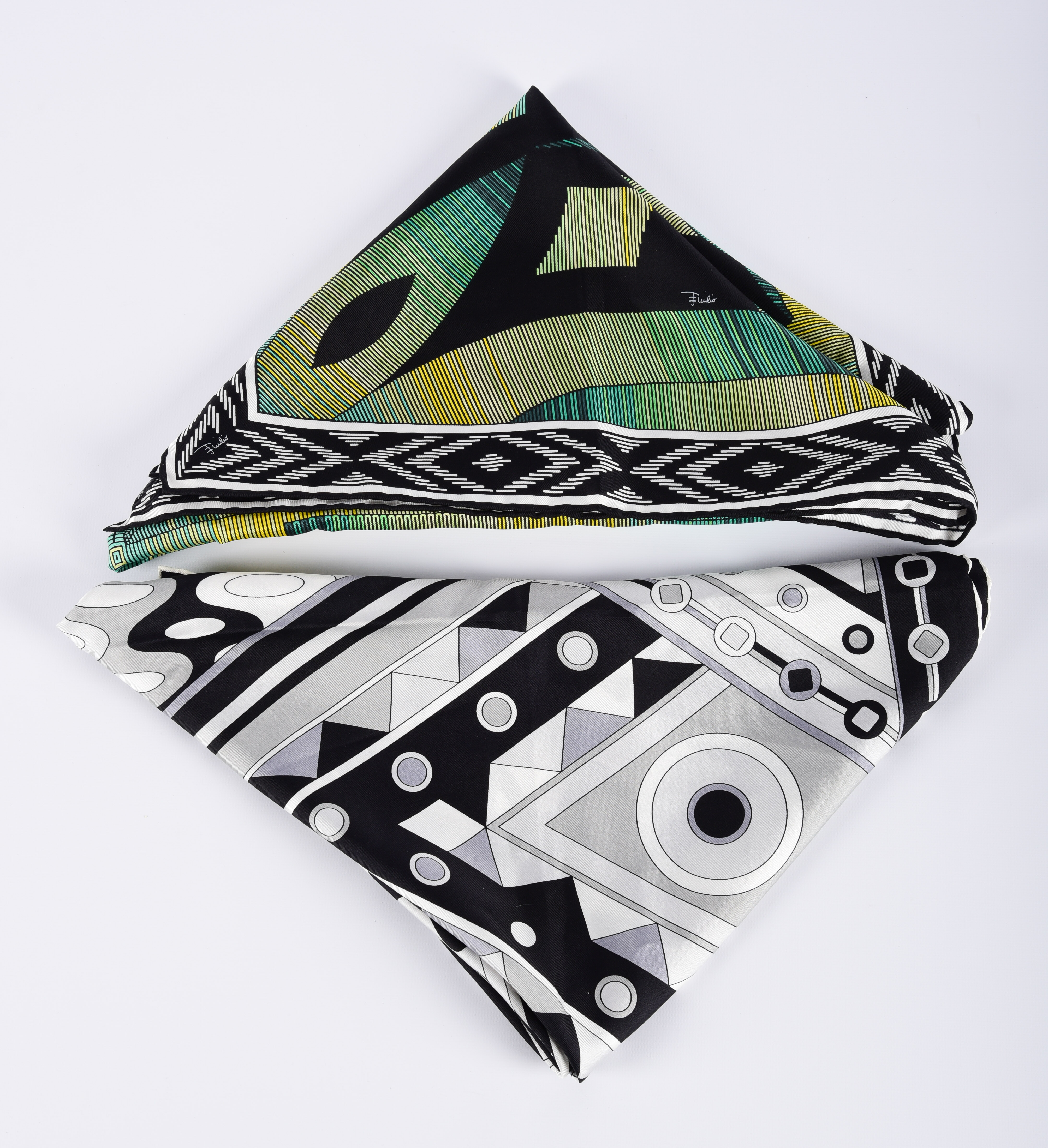 (2) Silk Emilio Pucci Scarves,