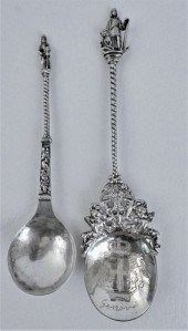 2 SILVER APOSTLE SPOONSLot of