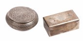 (2) Silver boxes to include KM