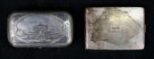 2 SILVER CIGARETTE CASES RUSSI