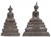 (2) SILVER-CLAD FIGURES OF THE