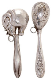 (2) SILVER ELEPHANT-FORM &AMP;