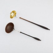 2 SILVER LADLES - COCONUT AND