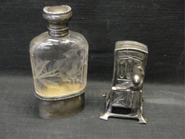2 Silver Pieces: 1 Flask and 1