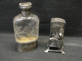2 Silver Pieces: 1 Flask and 1