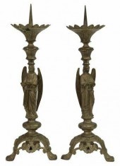 (2) SILVER-TONE METAL ANGEL AL