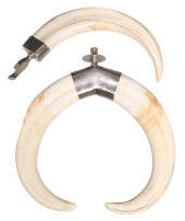 (2) SILVER-TONE METAL MOUNTED
