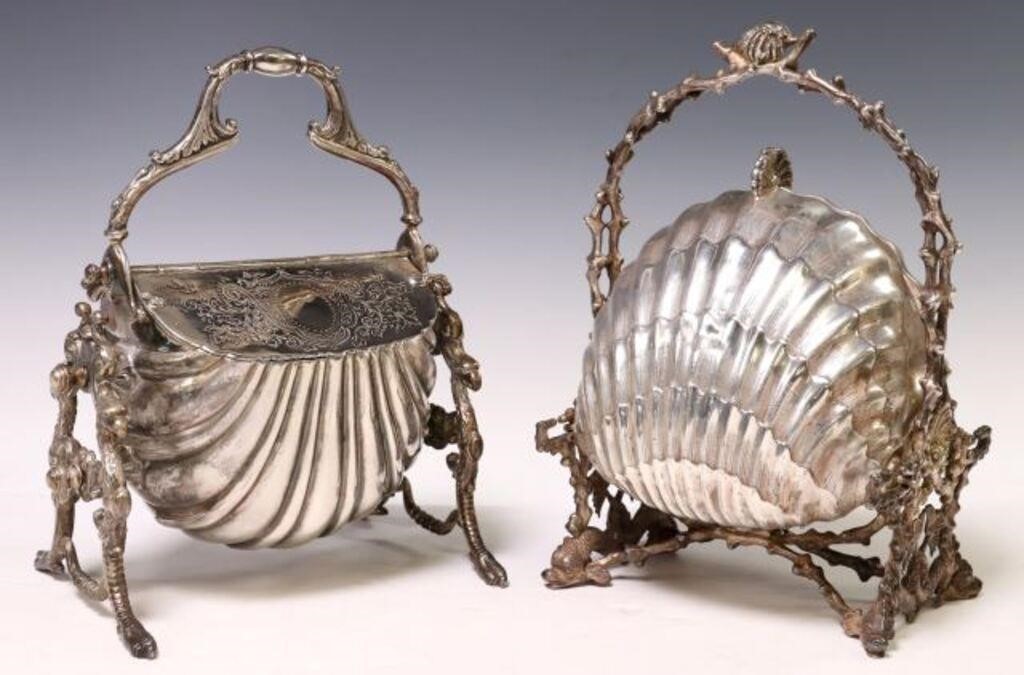 (2) SILVERPLATE FIGURAL