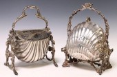 (2) SILVERPLATE FIGURAL MUFFIN