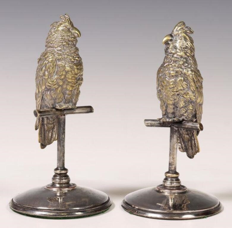 (2) SILVERPLATE FIGURES OF