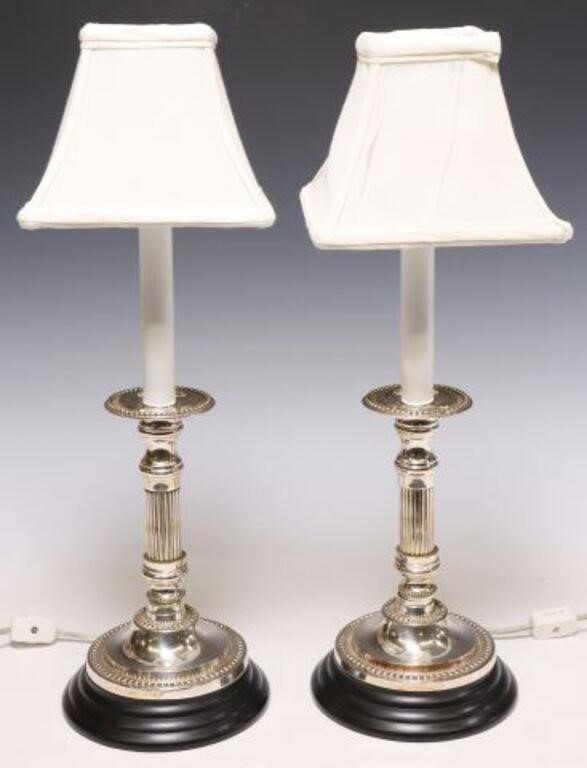 (2) SILVERPLATE FLUTED