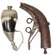 (2) SILVERPLATE & HORN, IRON P