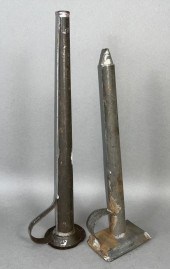 2 SINGLE CANDLEMOLDS CA. MID 1