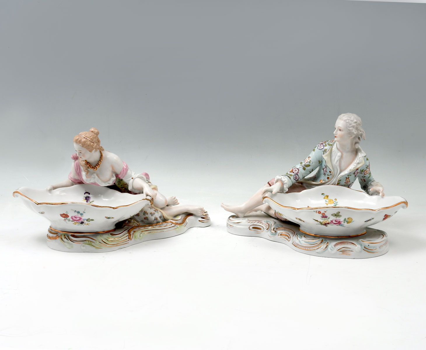 2 SITZENDORF FIGURAL SWEET MEAT