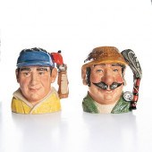 2 SM ROYAL DOULTON CHARACTER J