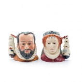 2 SM ROYAL DOULTON CHARACTER J