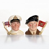 2 SM ROYAL DOULTON CHARACTER J