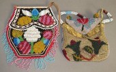 2 SMALL BEADWORK PURSESca. 19t