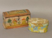 2 SMALL BOXESca. 1800-1840; sm