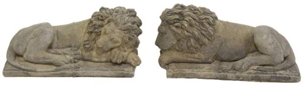 (2) SMALL CAST STONE GARDEN