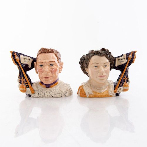 2 SMALL DOULTON QUEEN ELIZABETH