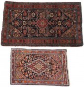 (2) SMALL HAND-TIED PERSIAN SC