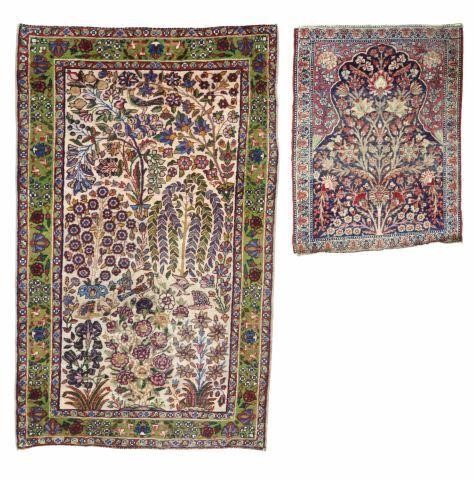 (2) SMALL HAND-TIED PERSIAN