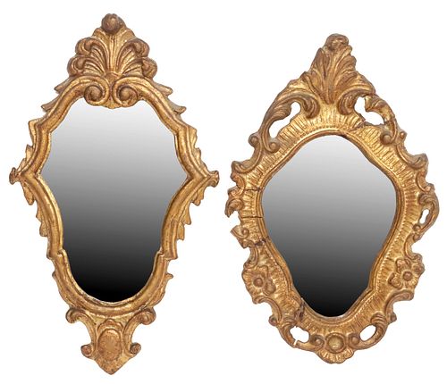 (2) SMALL ITALIAN GILTWOOD