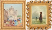 2 SMALL SIGNED OIL PAINTINGS,