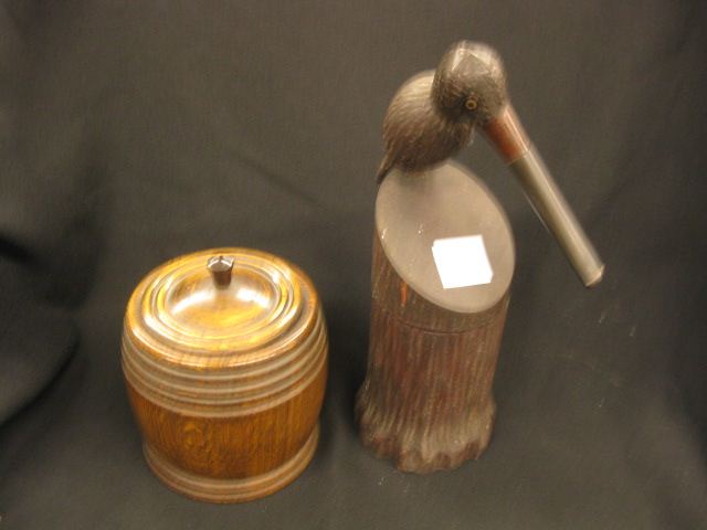 2 Smoking Collectibles;figural bird