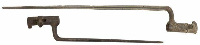 (2) SOCKET BAYONETS, (1) U.S.,