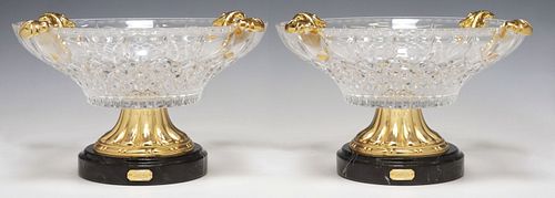 (2) SOHER ORMOLU-MOUNTED CRYSTAL