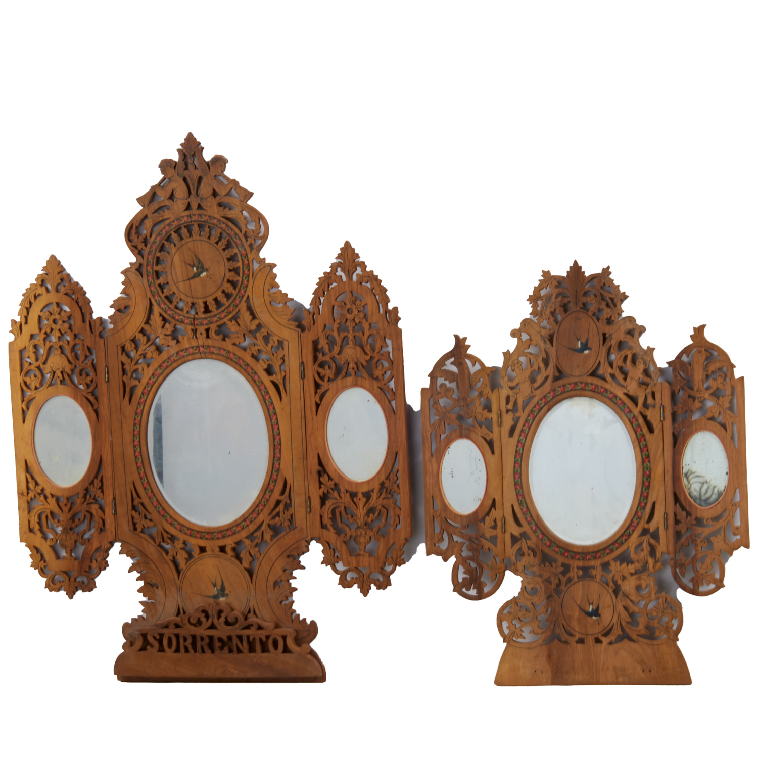 (2) SORRENTO WARE OLIVE WOOD