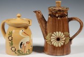 (2) SOUFFLENHEIM POTTERY LIDDE