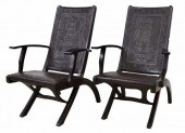 (2) SOUTH AMERICAN MODERN FOLD