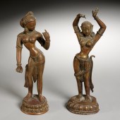 (2) SOUTHEAST ASIAN BRONZE FIG