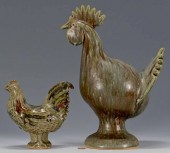 2 SOUTHERN FOLK POTTERY ROOSTE