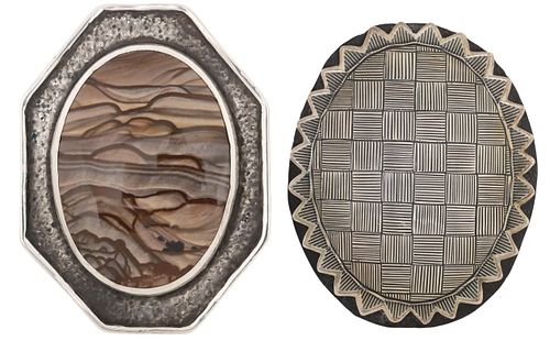 (2) SOUTHWEST PICTURE JASPER BOLO