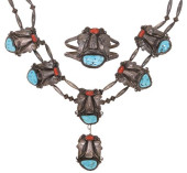 (2) SOUTHWEST SILVER TURQUOISE
