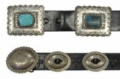 (2) SOUTHWEST STYLE CONCHO BEL