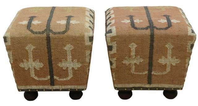 (2) SOUTHWEST STYLE UPHOLSTERED