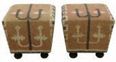 (2) SOUTHWEST STYLE UPHOLSTERE