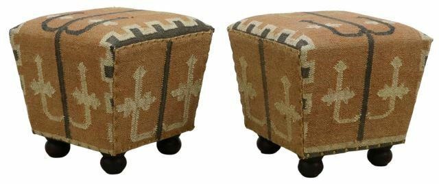 (2) SOUTHWEST STYLE UPHOLSTERED