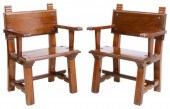 (2) SPANISH BAROQUE STYLE ARMC